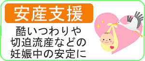 つわりが酷いなど症状や、切迫流産など不安定な妊娠などの悩み、スムーズな出産をしたい方など