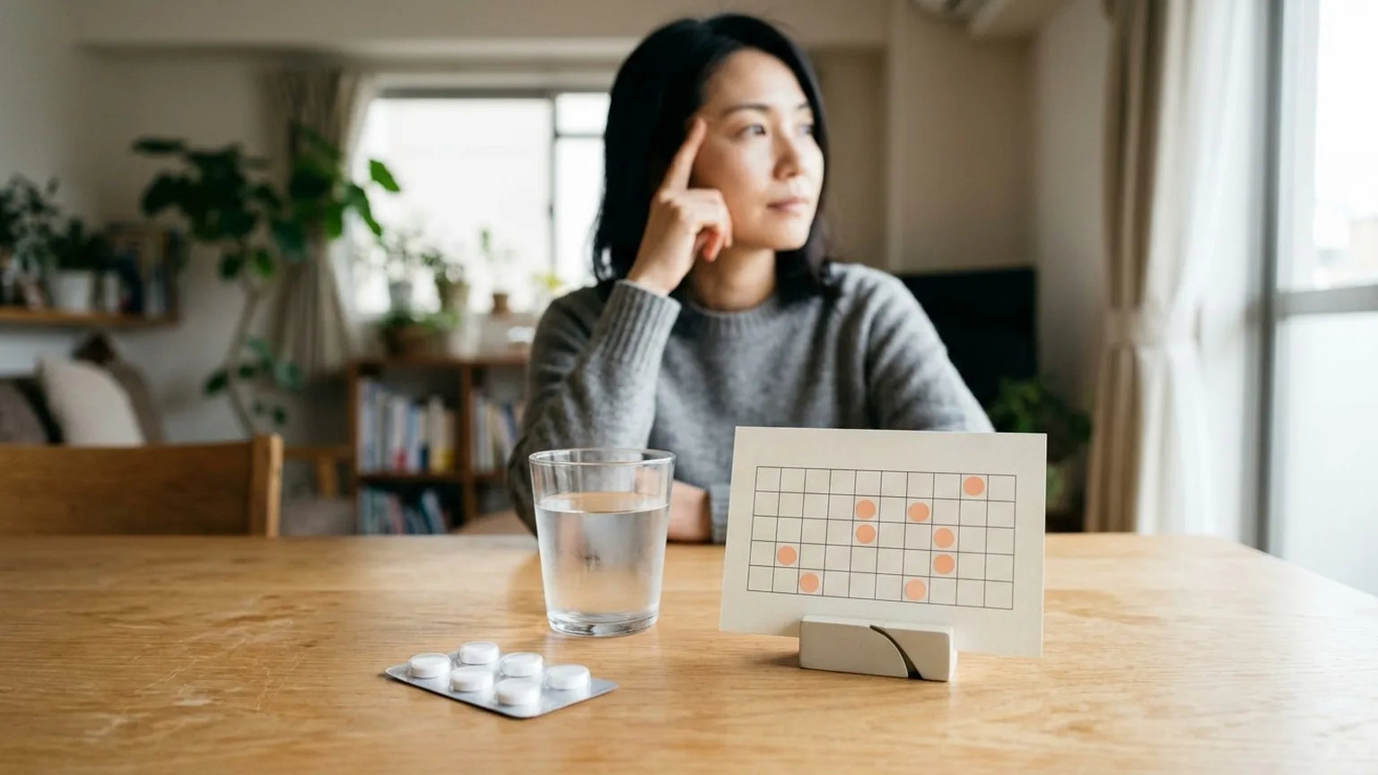 頭痛薬の使用が増えた状態のイメージ
